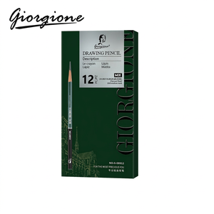 Giorgione G-08912 Ensemble de crayons à dessin mixtes 12 pièces en bois pour <span class=keywords><strong>artistes</strong></span> et étudiants, crayons standard en gros, mine noire - Product Image 1
