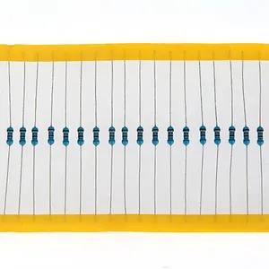 600 pezzi 30 tipi di valore 1% 1/4W resistore in pellicola metallica Kit assortito 20 pezzi ogni valore - Product Image 1