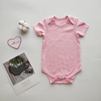 Body Personnalisé 100% Coton Peigné Mixte Bébé Nourrisson Garçon Fille 0-3 Mois Uni – Grenouillère Bébé Nouveau-Né