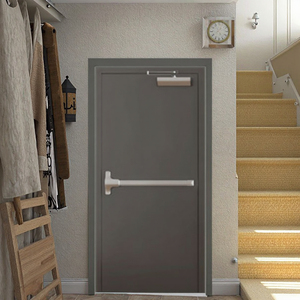 Modern tasarım 90 & 180 dakika Hollow Metal çelik yangın dereceli iç kapı rüzgar geçirmez oteller daireler hastaneler için atölye - Product Image 5