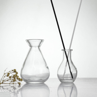 Récipient de luxe à large bouche de bouteille de diffuseur en verre vide unique de 150ml