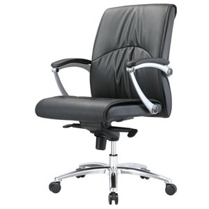 Silla de oficina moderna y cómoda de cuero 36019-1228C/B/A - Product Image 3