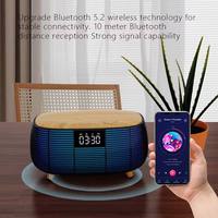 Draadloze Speaker Karaoke Home Party Outdoor Rgb Speaker Oogverblindende Kleurrijke Licht Wekker Draadloos Opladen Touch Control