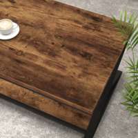 Table basse minimaliste en bois Table centrale rectangulaire simple pour salon Matériau MDF