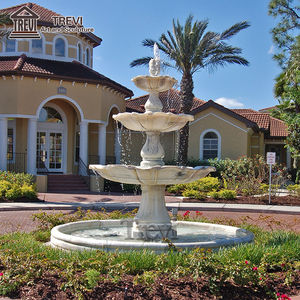 Fontaine d'eau en marbre à <span class=keywords><strong>3</strong></span> niveaux, design simple et classique, pierre naturelle, Park Center Antique - Product Image 2