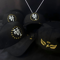 Topi Gorra Berkualitas Tinggi Original dengan Pinggiran Melengkung, Topi 5 Panel Berhias Berlian Imitasi, Topi Baseball Sport Sad Boys