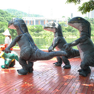 Costume Gonflable <span class=keywords><strong>de</strong></span> Grande Taille Thème Jurassique d'Halloween pour Adulte, Costume <span class=keywords><strong>de</strong></span> <span class=keywords><strong>Dinosaure</strong></span> T-Rex à Vendre en Stock - Product Image 5