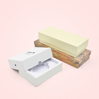 Boîte cadeau rigide en carton écologique, matériaux recyclés, emballage tiroir, logo personnalisé pour portefeuille, parfum, bougie