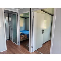 Maison mobile de luxe sur roues, cabine préfabriquée en conteneur à grain de bois pour villas de jardin et séjours en station balnéaire
