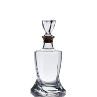 Haut de gamme clair polygonal Unique Design 750ml 45ml Whisky Vodka Brandy Rhum Gin Super Flint Verre Vin Liqueur Bouteilles
