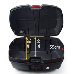<span class=keywords><strong>Top</strong></span> <span class=keywords><strong>Case</strong></span> en plastique durable pour moto et <span class=keywords><strong>vélo</strong></span> <span class=keywords><strong>électrique</strong></span> 50L Coffre à bagages de grande capacité IPX4 étanche avec joint scellé - Product Image 3