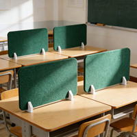Paravent Acoustique Moderne Autoportant en Feutre de Polyester Écologique Réducteur de Bruit pour Bureau, Maison et École