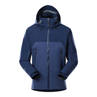 Haut de gamme écologique Soft Shell Trilaminate imperméable coupe-vent respirant Bomber veste hiver coupe-vent fermeture à glissière