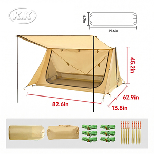 Tente de randonnée ultralégère Kawagebo Kamp (KK) 1,48 kg / 3,3 lb en polyester / Oxford, portable, pour 1 à 2 personnes, pour la randonnée et l'escalade - Product Image 5