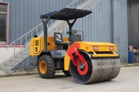 Rouleau compresseur vibrant de 4 tonnes avec moteur diesel, matériel de construction