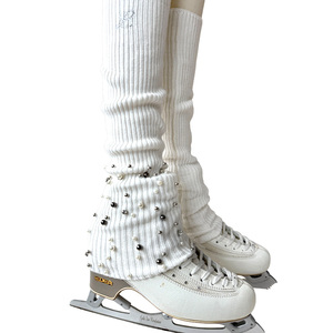 Quần tập luyện trượt băng nghệ thuật dành cho nữ thương hiệu L dành cho mọi mùa, tất giữ ấm ngọc trai, bảo vệ, trang phục biểu diễn có sẵn - Product Image 6