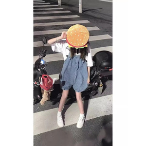 กางเกงยีนส์ทางการสำหรับผู้หญิงใส่ในฤดูร้อนของ2025กางเกงขากว้างทรงหลวมเอวสูงน่ารักน่ารักแบบฝรั่งเศส - Product Image 3