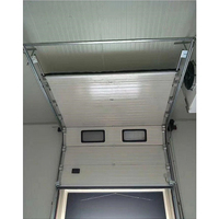 Porte de garage télécommandée porte de garage automatique vente panneaux en alliage d'aluminium portes de garage aériennes