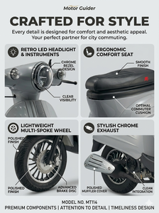 Scooter à essence <span class=keywords><strong>50cc</strong></span> homologué EEC Euro 5, 4 temps, EFI, cyclomoteur 45 km/h, scooter à moteur à essence pour les trajets en ville, vente chaude - Product Image 3
