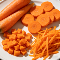 Carottes blanchies surgelées IQF, certifiées HALAL pour la production alimentaire et la cuisine