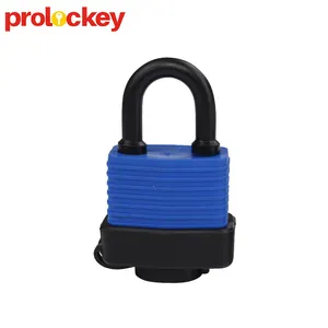 硬化钢扣防水层压安全挂锁锁与 PVC 盖