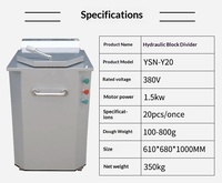Diviseur de pâte hydraulique MICBake en acier inoxydable 304, précision 2g, plage 120-1200g, économie d'énergie pour la pâte à pain et à pizza