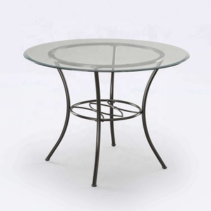 5-Piece Vòng Bàn Ăn Set Temper Glass Kim Loại Bảng Và <span class=keywords><strong>4</strong></span> Ghế Cho Nhà Bếp Phòng Ăn DS-635 - Product Image 3