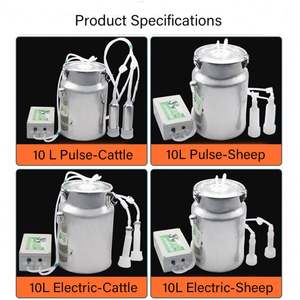 Ordeñadora portátil para el hogar con pulso <span class=keywords><strong>cabra</strong></span> oveja vaca Acero inoxidable 10L <span class=keywords><strong>precio</strong></span> <span class=keywords><strong>de</strong></span> la ordeñadora - Product Image 2