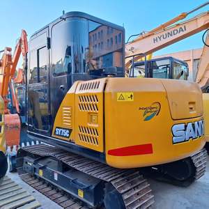 รถขุดตีนตะขาบมือสอง Sany SY75C 7 ตัน เครื่องมือสอง ชั่วโมงการทำงานต่ำ - Product Image 2