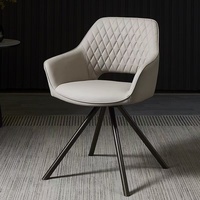 Chaises de salle à manger modernes et colorées de luxe CJ-199E, avec accoudoirs en tissu, pour usage intérieur, maison ou hôtel, pieds en métal doré