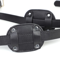 BDSM Bondage Dildo Gag SM Oral Sex Toys Simulated Silicone Penis Gag with Locking Belt Slave Restraints Bondage Gear