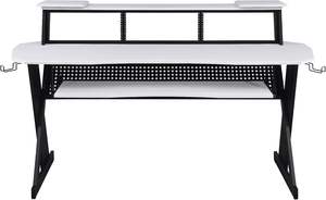 Escritorio para <span class=keywords><strong>Estudio</strong></span> <span class=keywords><strong>de</strong></span> Grabación Musical con Bandeja para Teclado <span class=keywords><strong>de</strong></span> Piano, Mesa <span class=keywords><strong>de</strong></span> Estación <span class=keywords><strong>de</strong></span> Trabajo para <span class=keywords><strong>Estudio</strong></span> <span class=keywords><strong>de</strong></span> Grabación con Soportes y Estante Inferior - Product Image 5