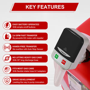 <span class=keywords><strong>Pompe</strong></span> à carburant auto-amorçante portable <span class=keywords><strong>pour</strong></span> station-service, fonctionnant avec 4 piles AA, en plastique, <span class=keywords><strong>pour</strong></span> eau non potable, huile, huiles légères, kérosène - Product Image 3