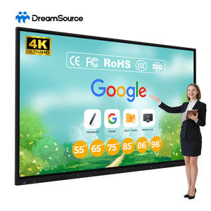 จอแสดงผลแบบอินเทอร์แอคทีฟระบบคู่ Android & OPS ของ Dreamsource รองรับการแบ่งหน้าจอและการแชร์เครือข่ายสำหรับดิจิทัลแคมปัส - Product Image 1