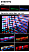 Luces DJ Marslite Matrix Blinder Pro, se pueden conectar, para discoteca, escenario, luces LED, panel LED Matrix, pantalla de matriz de puntos, barra de escenario