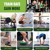 Planche de Squat Inclinée en Bois Antidérapante pour Gymnastique à Domicile, Capacité 1800 Lbs, pour Étirements des Mollets