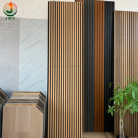 Panneau mural insonorisant en MDF haute densité, panneau acoustique décoratif en bois et polyester absorbant le son