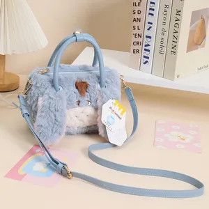 Bolso Bandolera de Peluche Oficial de Lilo & Stitch con Judy, Stitch, <span class=keywords><strong>Eeyore</strong></span> y Pluto, Relleno de Algodón PP Suave - Product Image 6