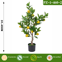 RUOPEI Arbre Citronnier Artificiel Faux Citronnier à Fruits Jaunes Sans Odeur Résistant aux UV Ignifuge Écologique pour Intérieur Maison Cuisine