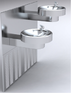 <span class=keywords><strong>Fontaine</strong></span> à <span class=keywords><strong>eau</strong></span> <span class=keywords><strong>publique</strong></span> murale extérieure en acier inoxydable Pure HydroBloom, installation électrique sur pied - Product Image 6