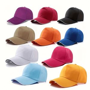 Gorra de Béisbol Deportiva de Algodón para Adultos con Logotipo Personalizado, Visera Curva, Impresión por Transferencia Térmica, Ajustable, para Eventos - Product Image 1