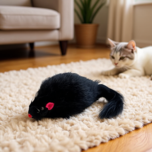 Yommy <b>Plush</b> Mouse Toy 10cm <b>Cat</b> Plaything - Product Image 3