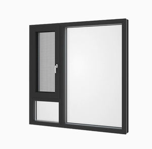 Porte et fenêtres à cadre en aluminium insonorisant, auvent en verre trempé ISO9001 pour école - Product Image 1
