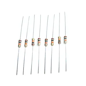 Resistor 10000 Moq Watt Penuh 1/2W Resistor Film Karbon 0.5W 4 Buah 1K