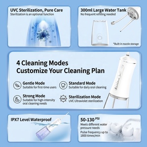 <span class=keywords><strong>Irrigador</strong></span> Bucal Profesional Inalámbrico, Resistente al Agua IPX7, con 4 Modos Mejorados, para Blanqueamiento <span class=keywords><strong>Dental</strong></span> con Chorro de Agua, el Más Vendido - Product Image 3