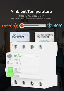 TONGOU 4P 63A 30mA 300mA DINレールサーキットブレーカー10KARCCBRCDタイプ<span class=keywords><strong>B</strong></span>残留電流保護10KAサーキットブレーカー - Product Image 6