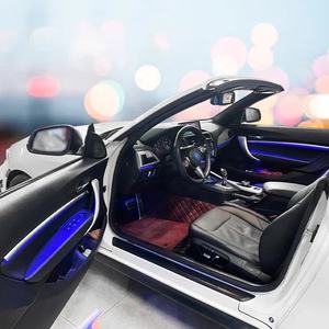 Автомобильные аксессуары, модификация, светодиодные декоративные лампы для салона автомобиля, окружающая световая панель для BMW 2 серии F22 F23 F44 F45 F46 2016-2021 - Product Image 3