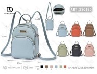 Zaino Piccolo da Donna Leggero in Poliestere con Chiusura a Cerniera per Uso Quotidiano, Tutte le Stagioni, Forma Quadrata, Tracolla - Product Image 1