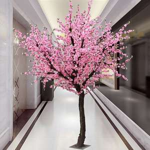 Nhà Máy Tùy Chỉnh Lớn Lớn Lớn Màu Hồng Nhân Tạo Đào Hoa Cây Đào Giả Cây Cho Ngoài Trời Cảnh Quan Trang Trí Đám Cưới Trang Trí Nội Thất - Product Image 6