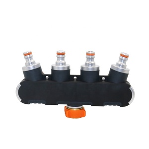 3/<strong>4</strong> Inch <strong>Garden</strong> <strong>4</strong> Way Water Tap Connectors Metal Hose Pipe Splitter Irrigation System Faucet Connector - Product Image 4
